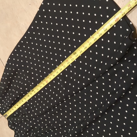 Vintage Sag Harbor Pleated Polka Dot Midi Skirt Size Medium - Picture 3 of 4